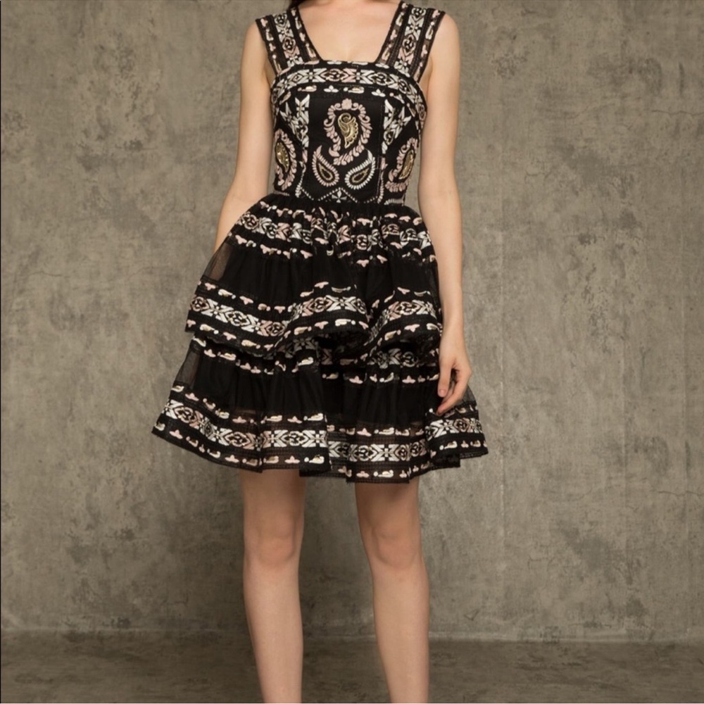 Bronx and Banco Ethnos Mini Lace Dress
